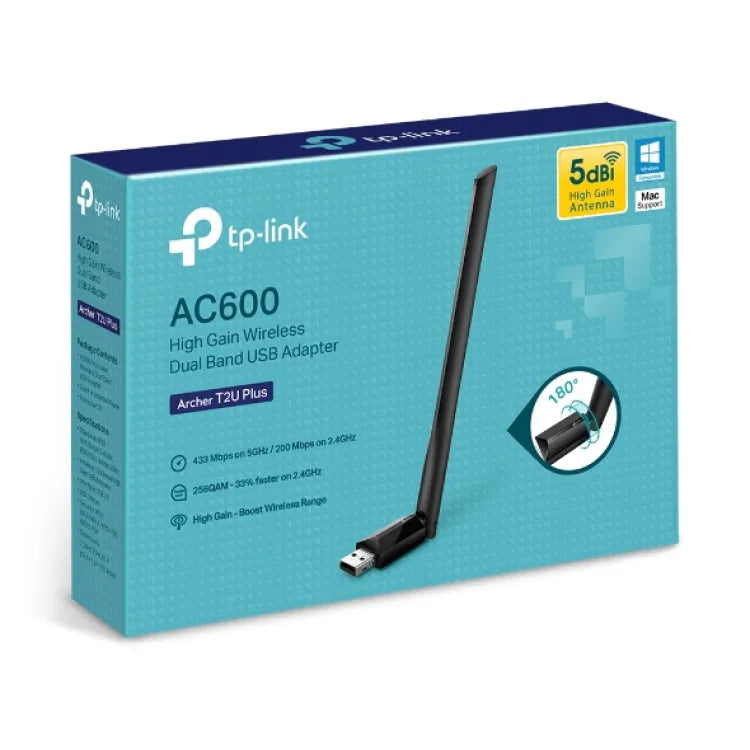 TP-Link Wi-Fi Adapter Archer T2U Plus AC600 Dual Band