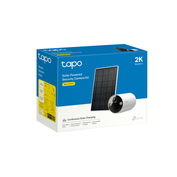 TP-Link Wi-Fi Camera Tapo C410 KIT (3 - Pack) Solar-Powered Security Camera Kit