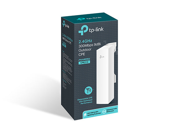 TP-Link CPE210 - 2.4GHz 300Mbps 9dBi Long Range Outdoor CPE