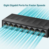 TP-Link LS1008G 8-Port 10/100/1000Mbps Switch Gigabit | Ver 3.0