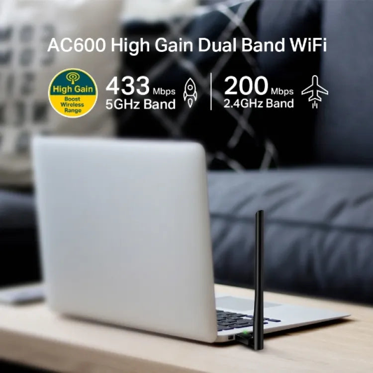 TP-Link Wi-Fi Adapter Archer T2U Plus AC600 Dual Band