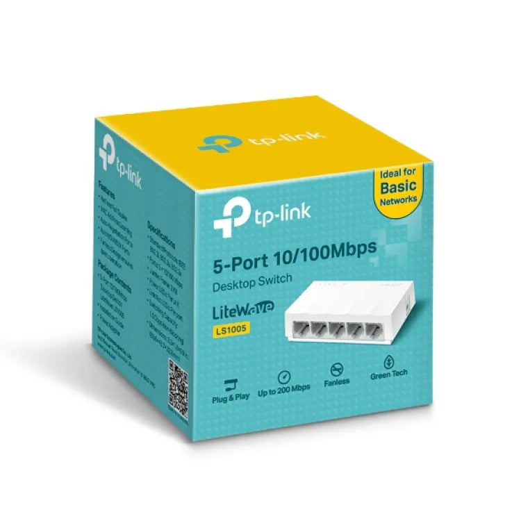 TP-Link LS1005 5-Port 10/100Mbps Desktop Switch - Ver 1.0