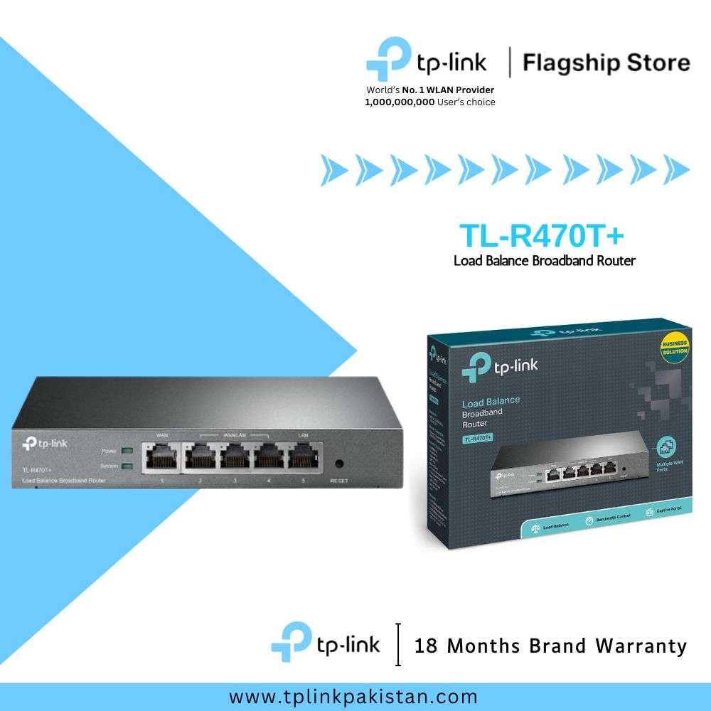 TP-Link TL-R 470T+ Desktop Load Balance Broadband Router | 6.0